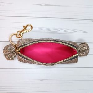 Bath & Body Works Glitter Cosmetic Bag Keychain